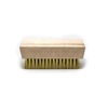 Gordon Brush 0.005" Brass Bristle, 4-1/4" x 2-1/2" Wood Block Brush G1308B